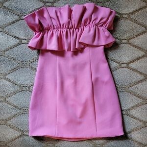 Do+Be Pink Ruffled Mini Dress